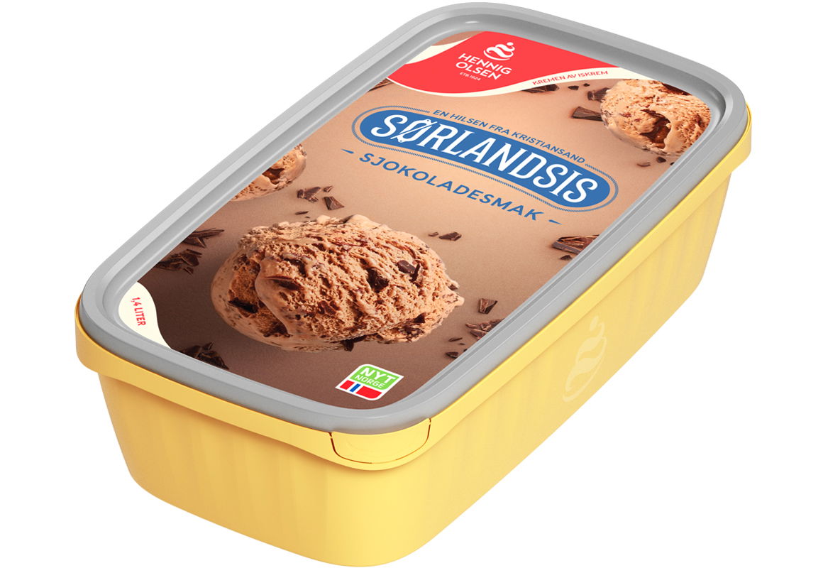Sjokoladeis med kakao Sjokoladeis med kakao