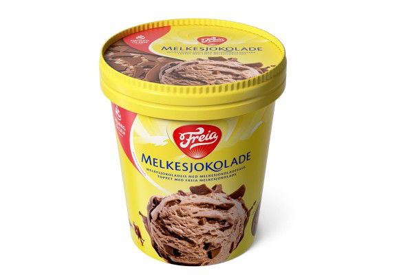 Freia melkesjokolade iskrem beger