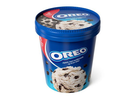 Oreo beger iskrem fra Hennig-Olsen Is