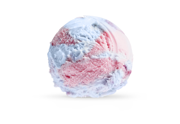 Bubblegum iskrem fra Hennig-Olsen is