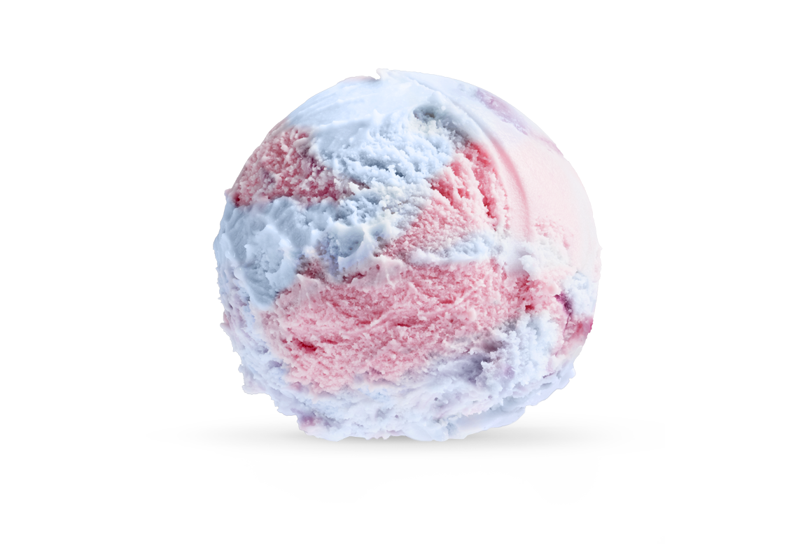 Bubblegum iskrem fra Hennig-Olsen is
