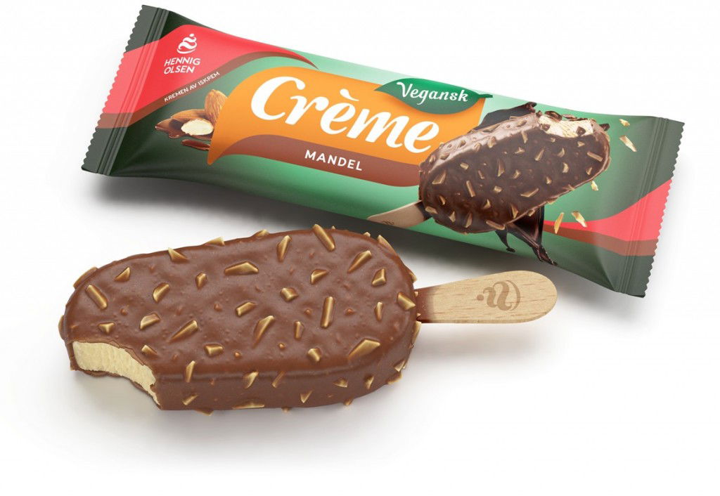 Creme mandel vegansk is