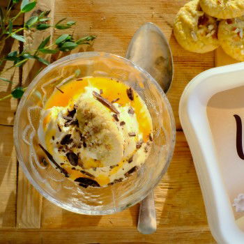 Vaniljeiskrem dessert fra Margit Dale