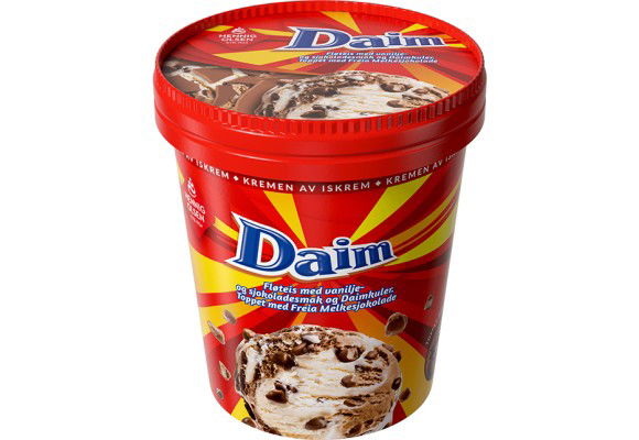 Daim is i beger fra Hennig-Olsen Is