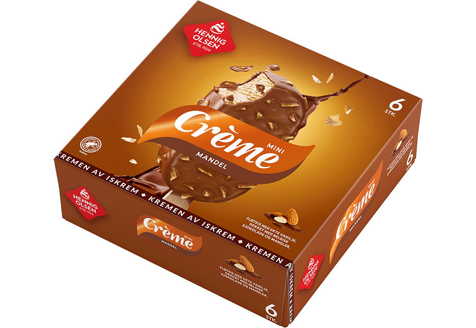 Crème Mini Mandel Multipack 4 stk - Hennig-Olsen Is