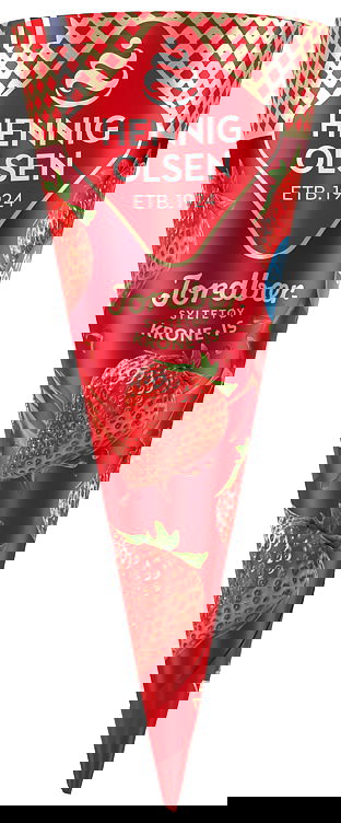 Krone-is Jordbær 125 ml Fløteis