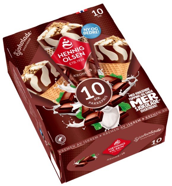 Krone-is Sjokolade 10stk Multipack