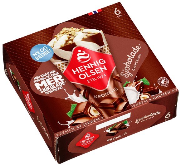 Krone-is Sjokolade 6stk Multipack