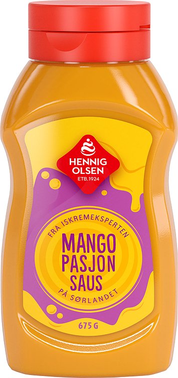 Mango-pasjonsfruktsaus